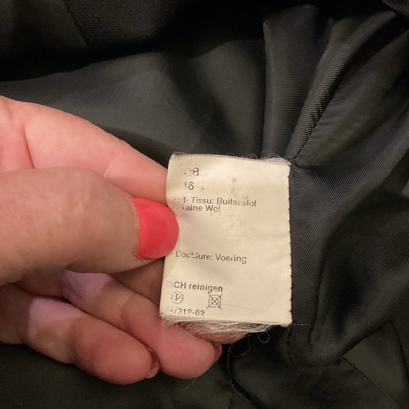 Cinzia Rocca Vintage Black Wool Single Button Dress Blazer Suit Jacket US sz 12 - Picture 5 of 9